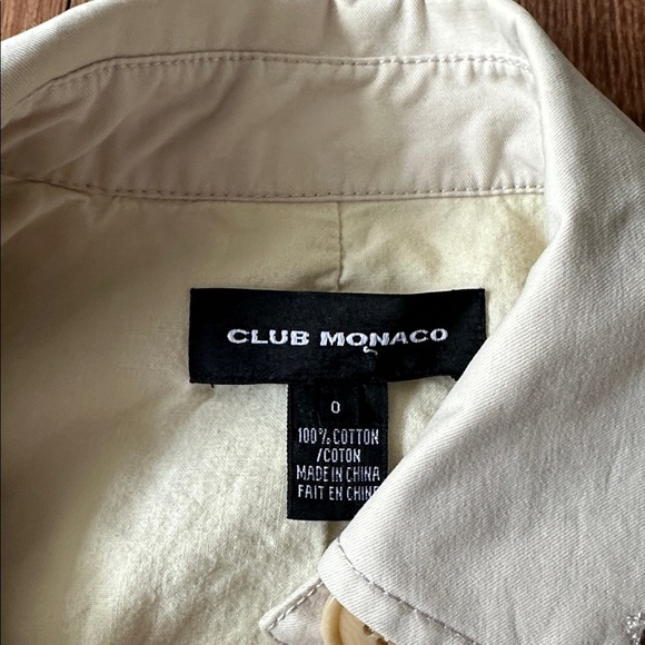Club Monaco Beige Utility Jacket - Picture 3 of 6